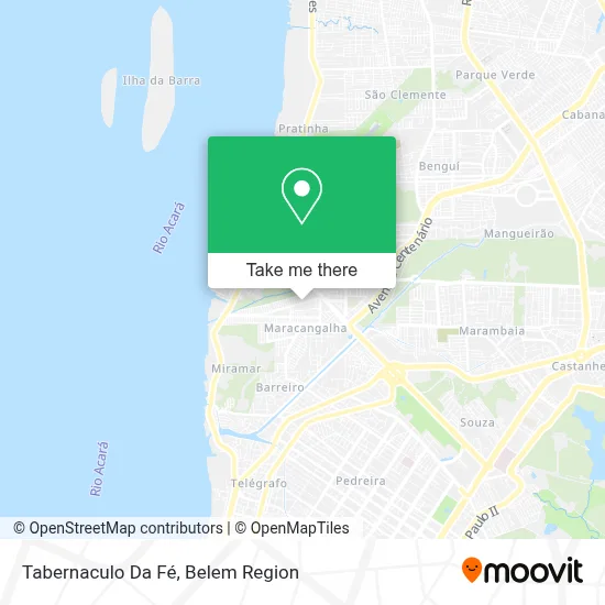 Tabernaculo Da Fé map