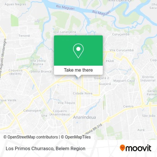 Los Primos Churrasco map