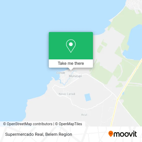 Supermercado Real map