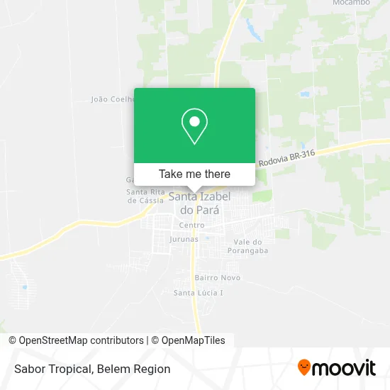 Sabor Tropical map