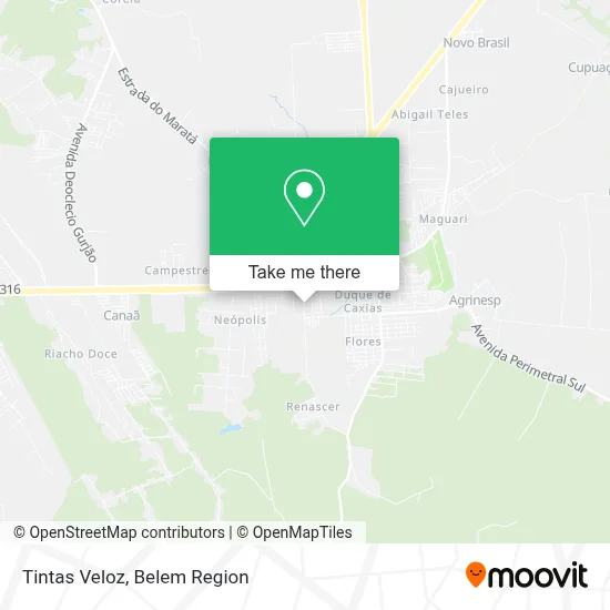 Tintas Veloz map