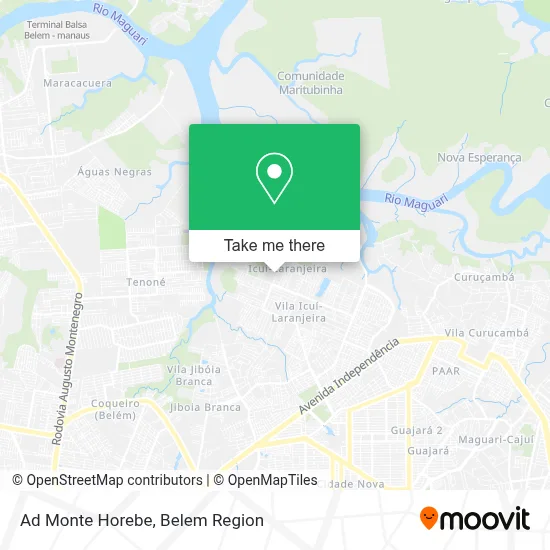 Ad Monte Horebe map