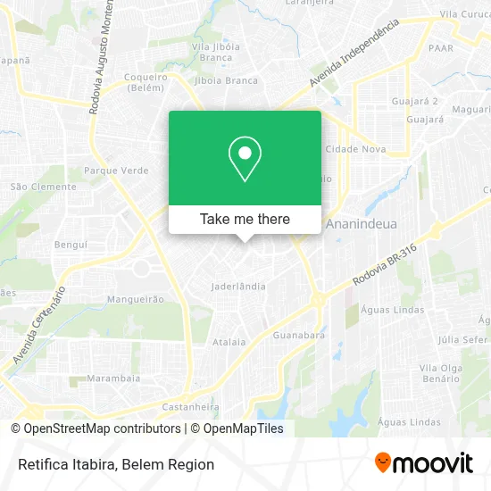 Retifica Itabira map