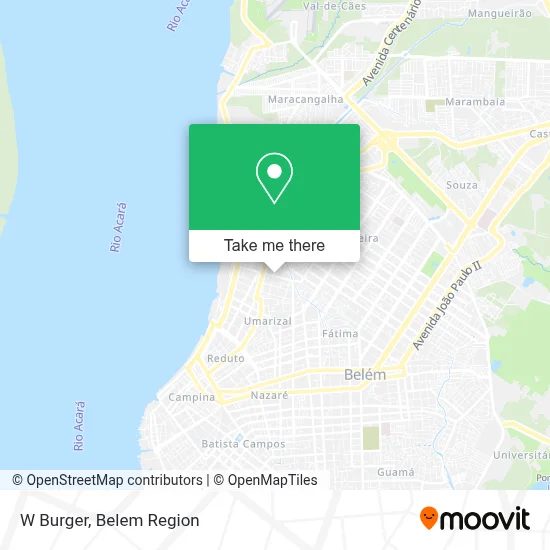 W Burger map