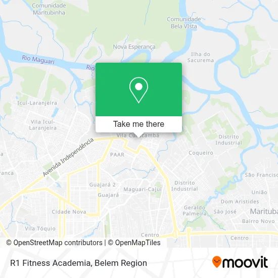 R1 Fitness Academia map