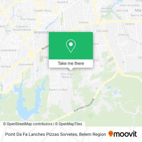 Point Da Fa Lanches Pizzas Sorvetes map