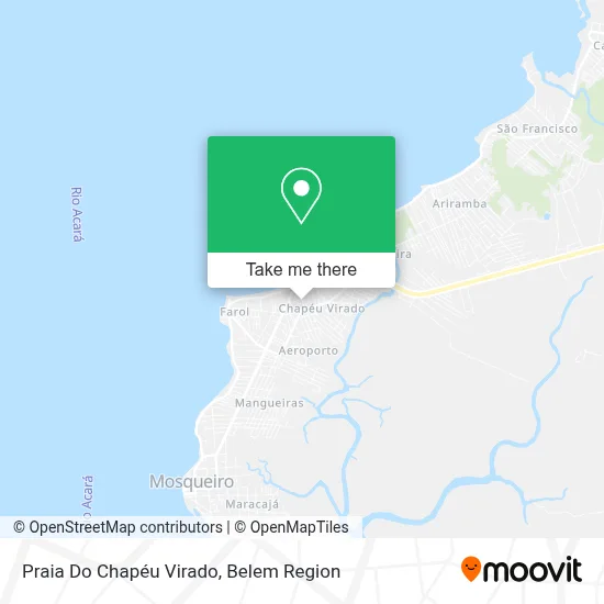 Praia Do Chapéu Virado map