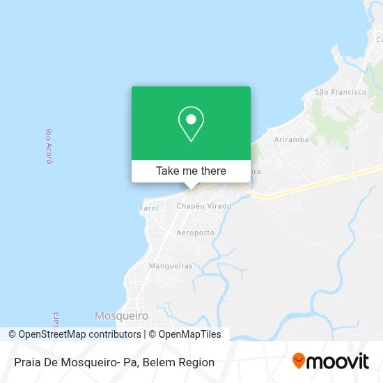 Praia De Mosqueiro- Pa map