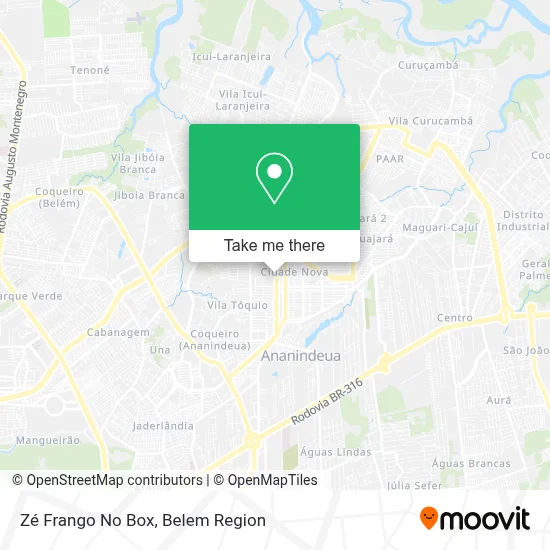 Zé Frango No Box map