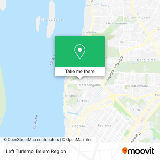 Left Turismo map