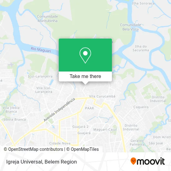 Igreja Universal map