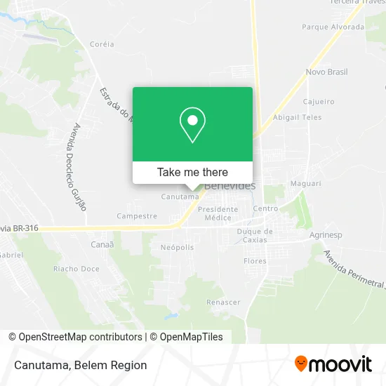 Canutama map