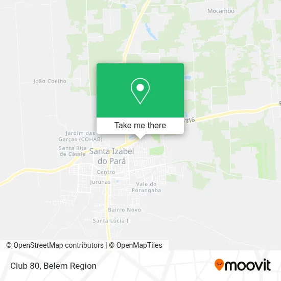 Club 80 map