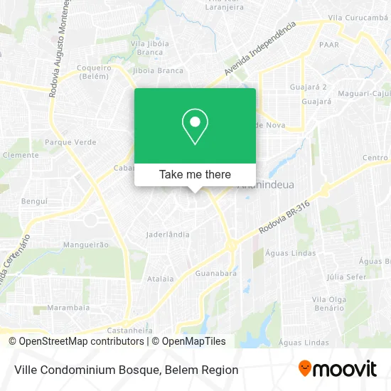 Ville Condominium Bosque map