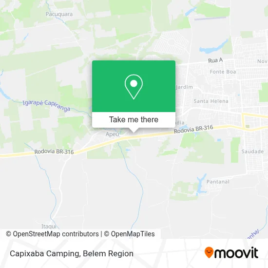 Capixaba Camping map