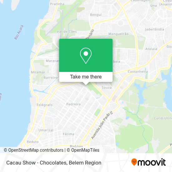 Cacau Show - Chocolates map