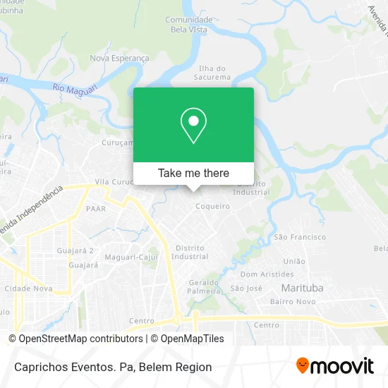 Caprichos Eventos. Pa map