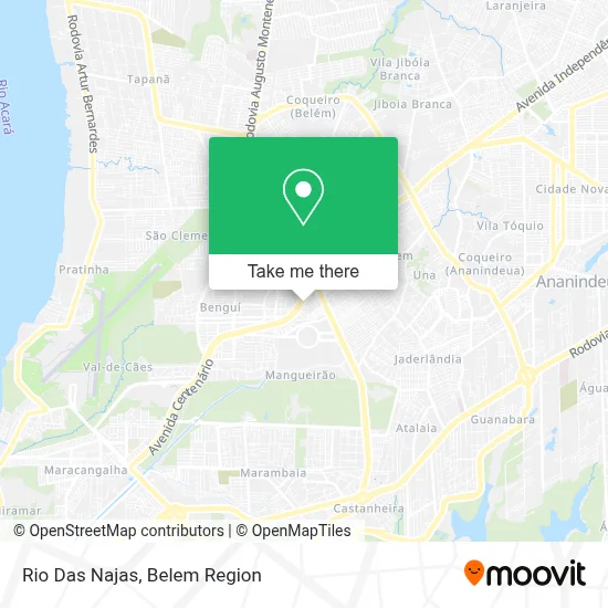 Rio Das Najas map