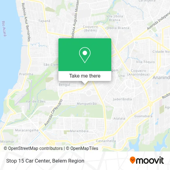 Stop 15 Car Center map