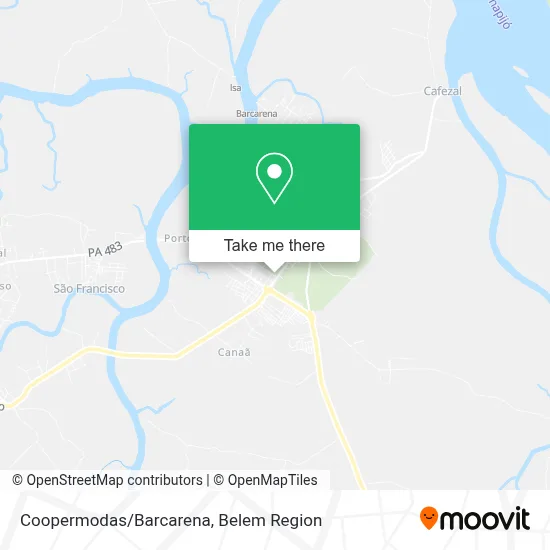 Coopermodas/Barcarena map