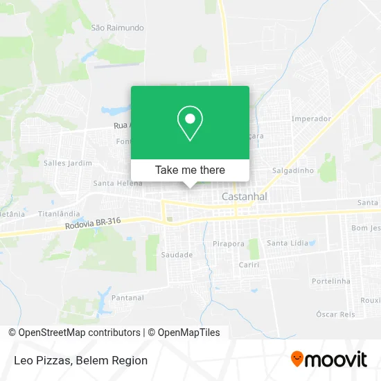 Leo Pizzas map