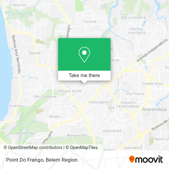 Point Do Frango map