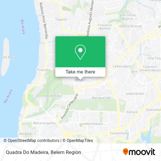 Quadra Do Madeira map