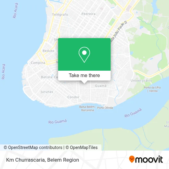 Km Churrascaria map