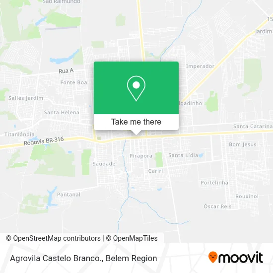 Agrovila Castelo Branco. map