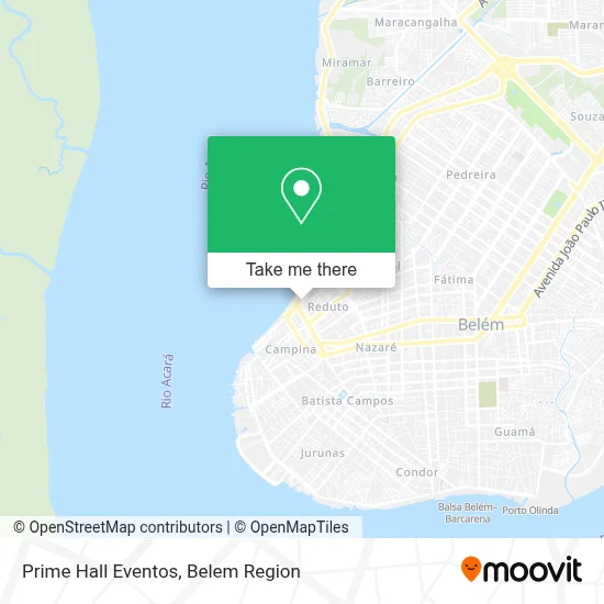 Prime Hall Eventos map