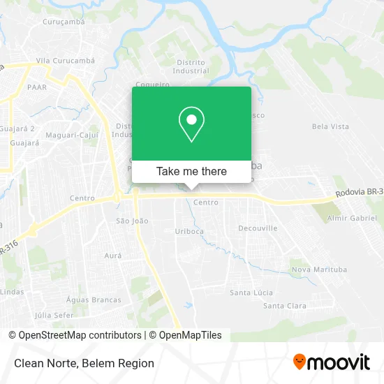 Clean Norte map