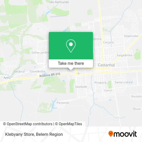 Klebyany Store map
