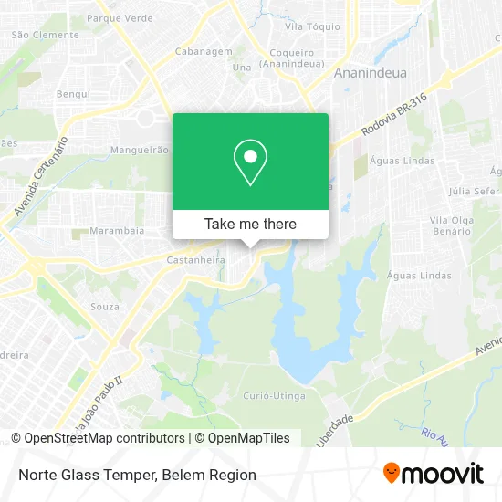 Norte Glass Temper map