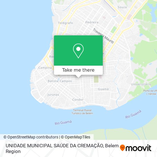 UNIDADE MUNICIPAL SAÚDE DA CREMAÇÃO map