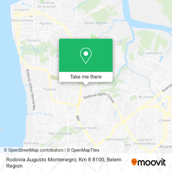 Rodovia Augusto Montenegro, Km 8 8100 map