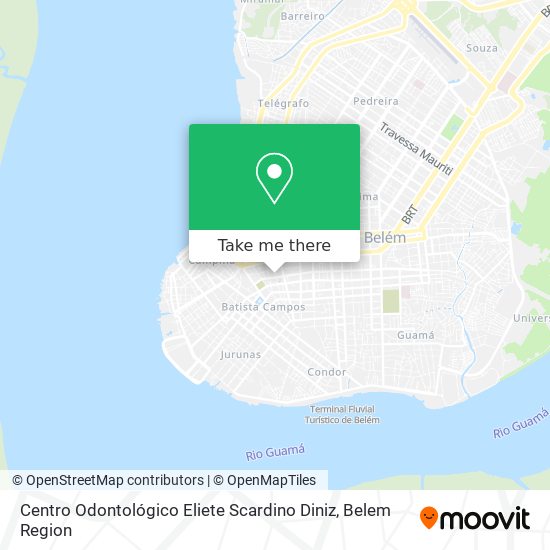 Mapa Centro Odontológico Eliete Scardino Diniz