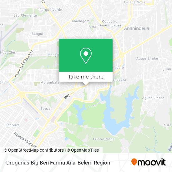 Drogarias Big Ben Farma Ana map