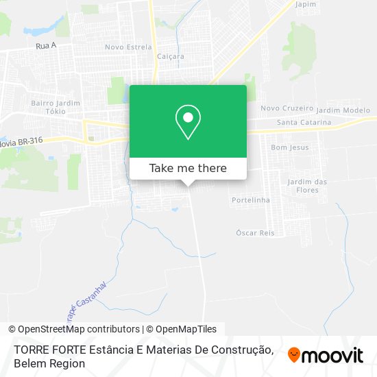 TORRE FORTE Estância E Materias De Construção map