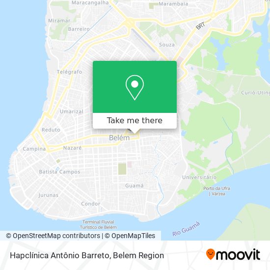 Hapclínica Antônio Barreto map