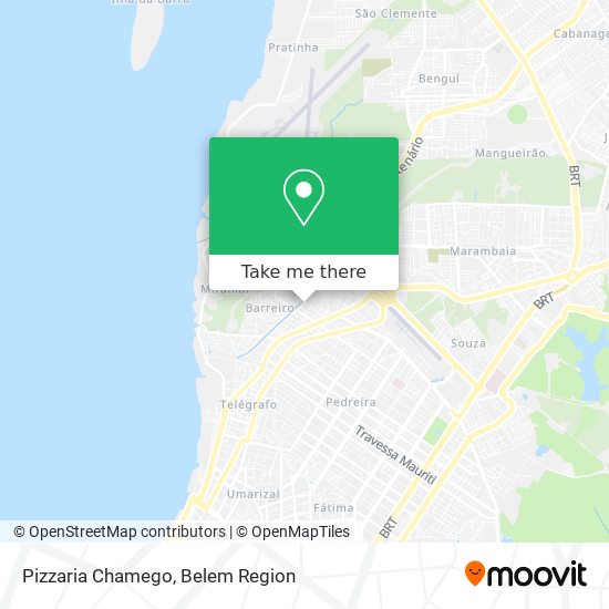 Pizzaria Chamego map