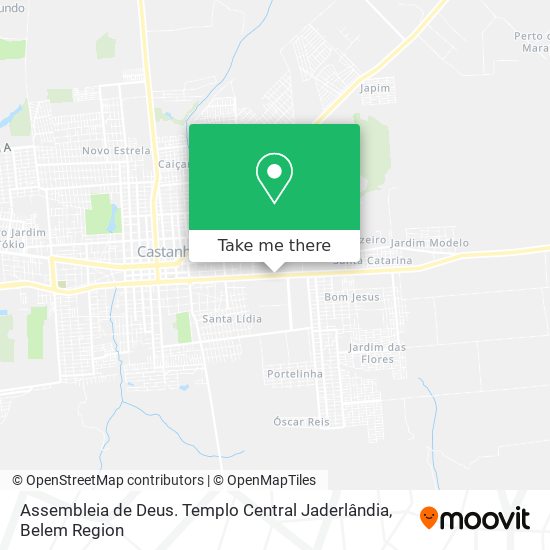 Assembleia de Deus. Templo Central Jaderlândia map
