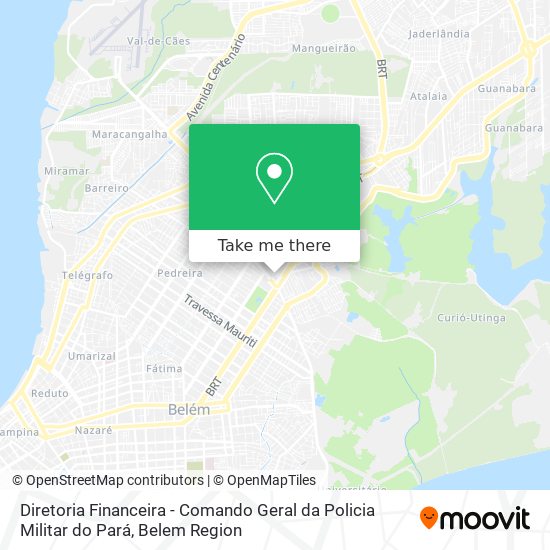 Mapa Diretoria Financeira - Comando Geral da Policia Militar do Pará