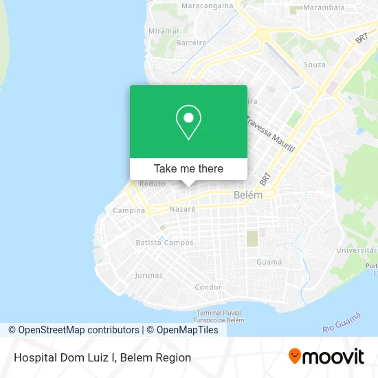 Hospital Dom Luiz I map