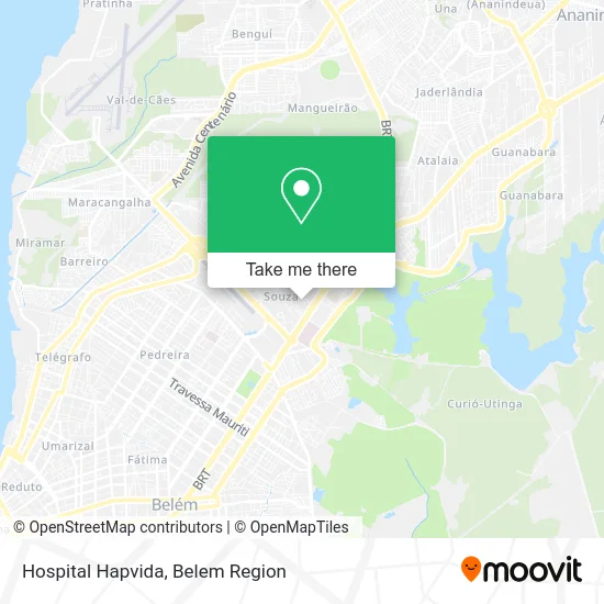 Hospital Hapvida map