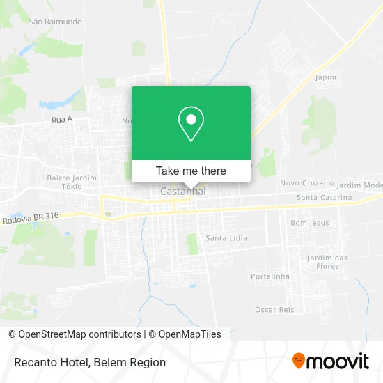 Recanto Hotel map