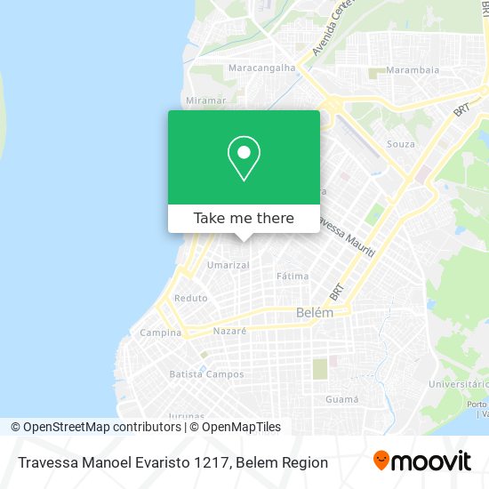 Travessa Manoel Evaristo 1217 map