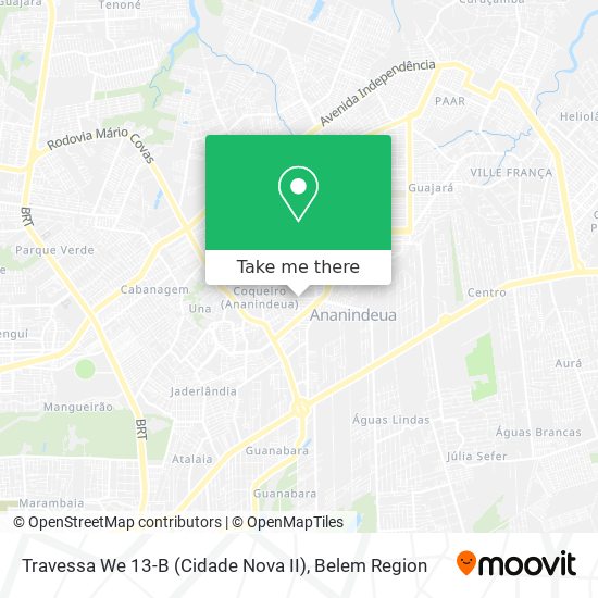 Travessa We 13-B (Cidade Nova II) map