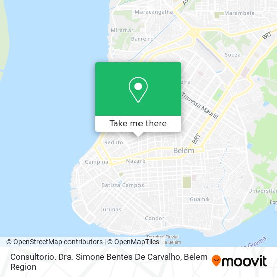 Consultorio. Dra. Simone Bentes De Carvalho map
