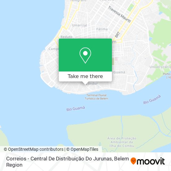 Correios - Central De Distribuição Do Jurunas map