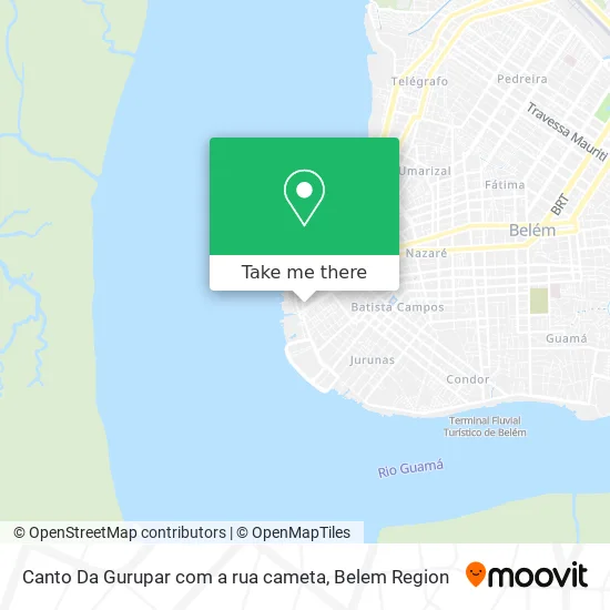 Canto Da Gurupar com a rua cameta map